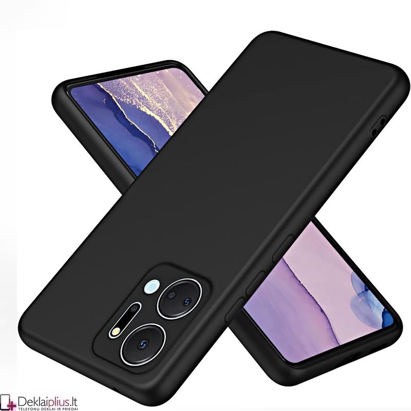 Liquid Air silikoninis juodas dėklas - su kameros apsauga (Huawei Honor X7A) Liquid Air silikoninis juodas dėklas - su kameros apsauga (Huawei Honor X7A)